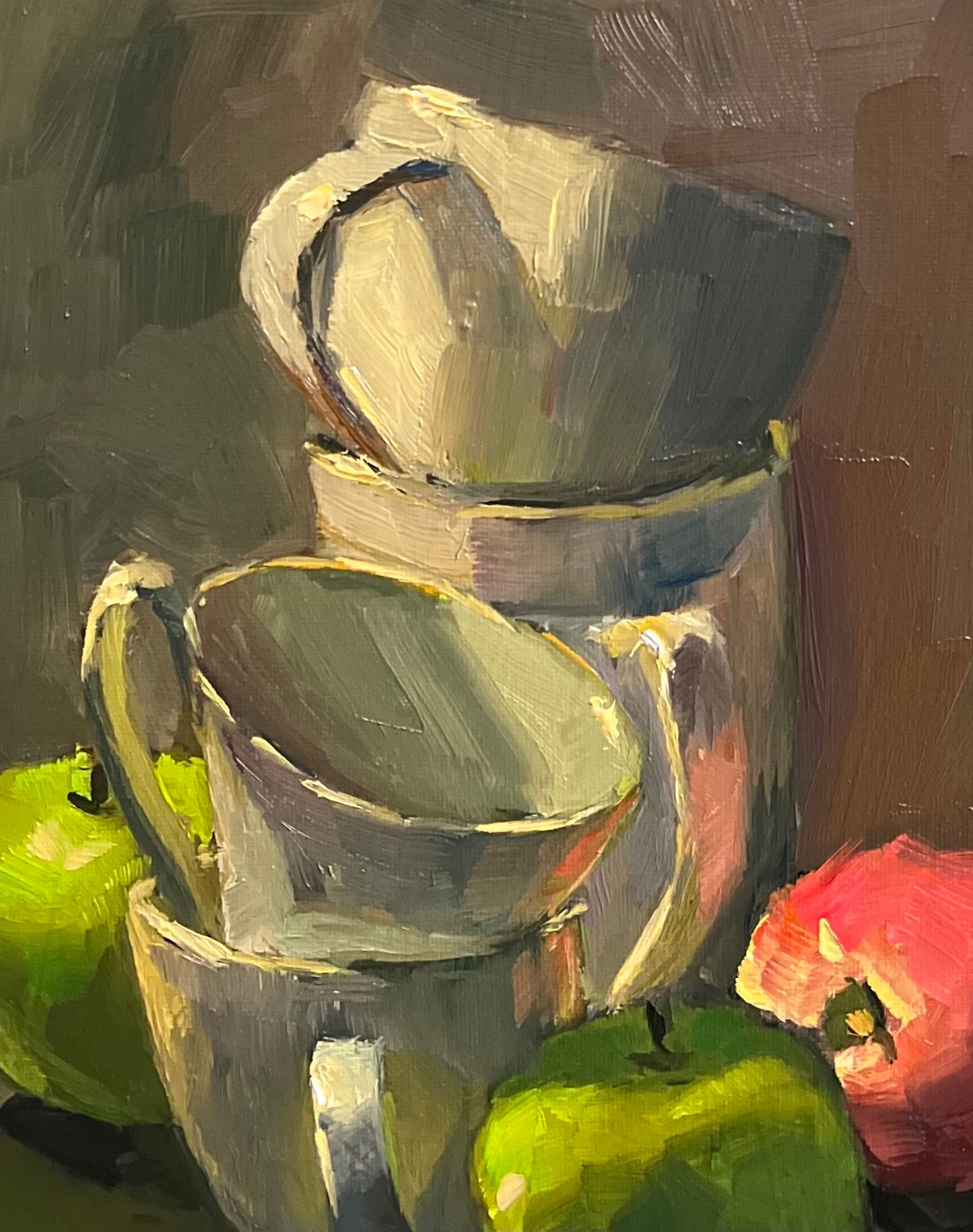 An Apple a Day Series 29 - Small Original Oil Painting