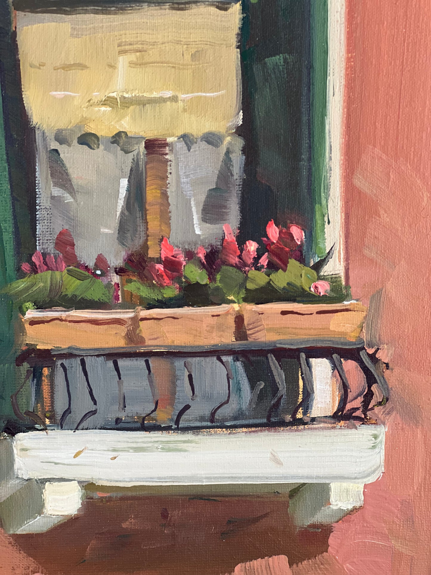 Oil Painting of Italy - Italian Window