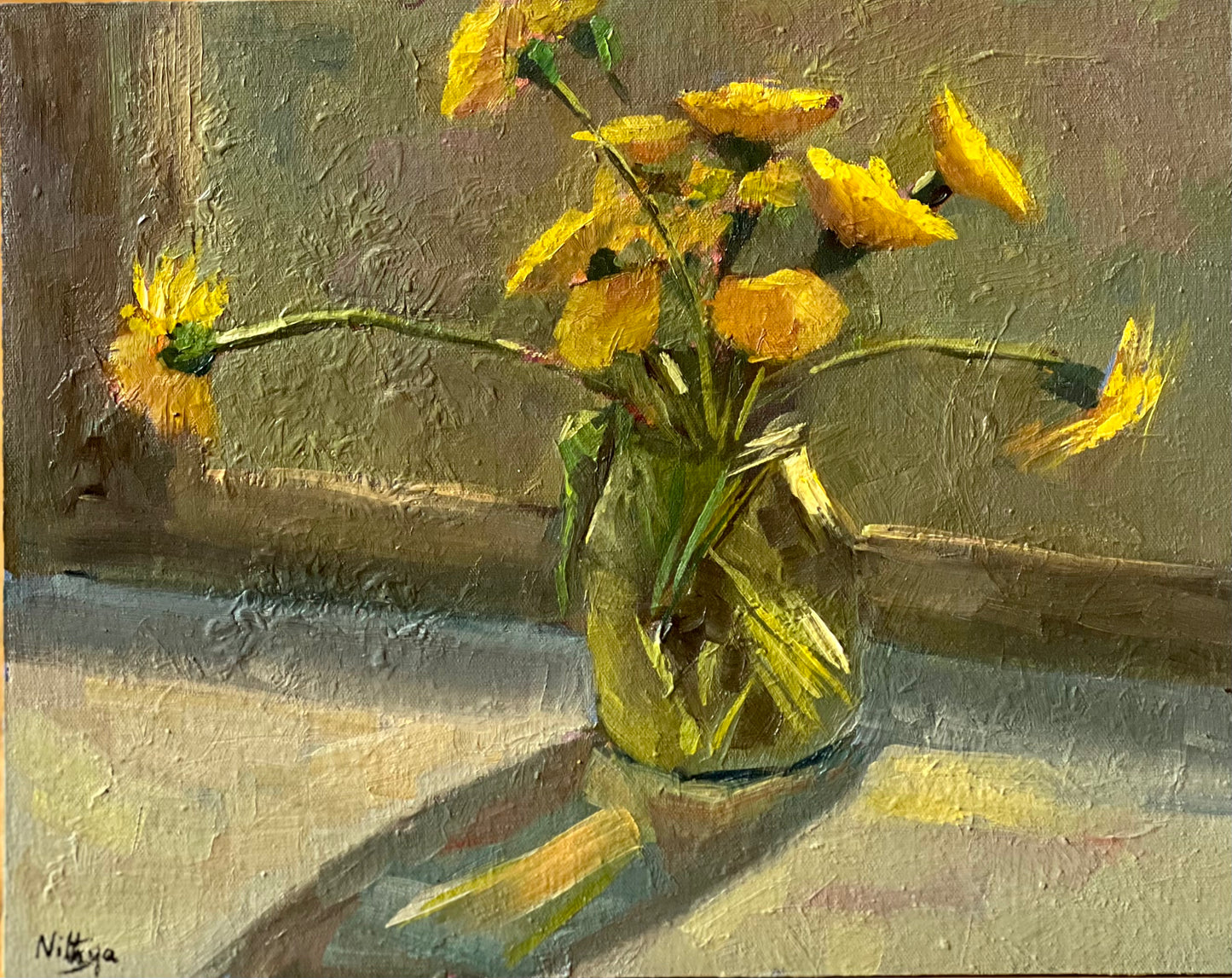 Dandelions by the window!