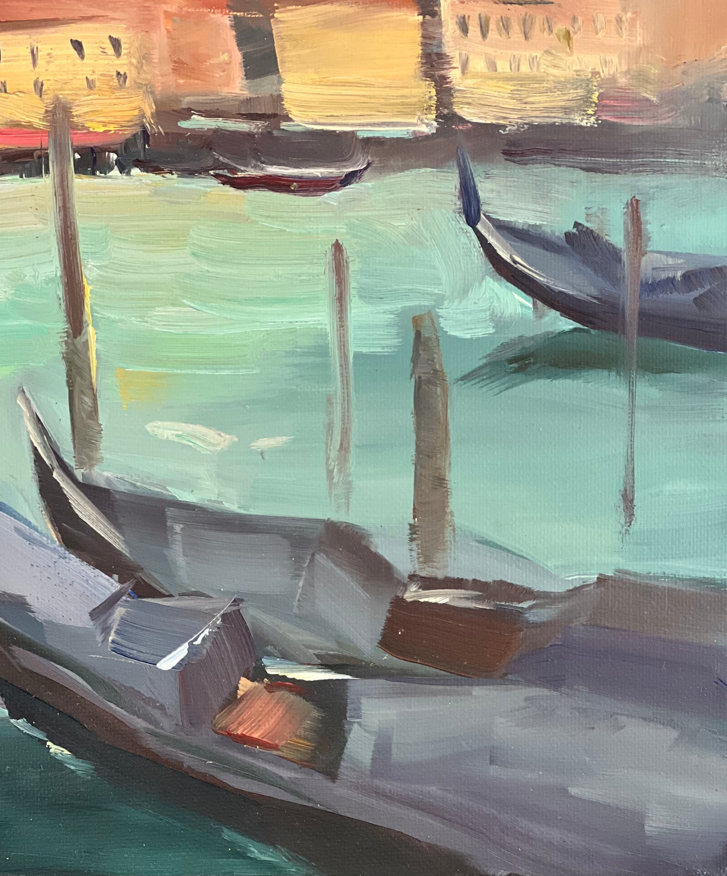 Oil Painting of Italy - Canals of Venice