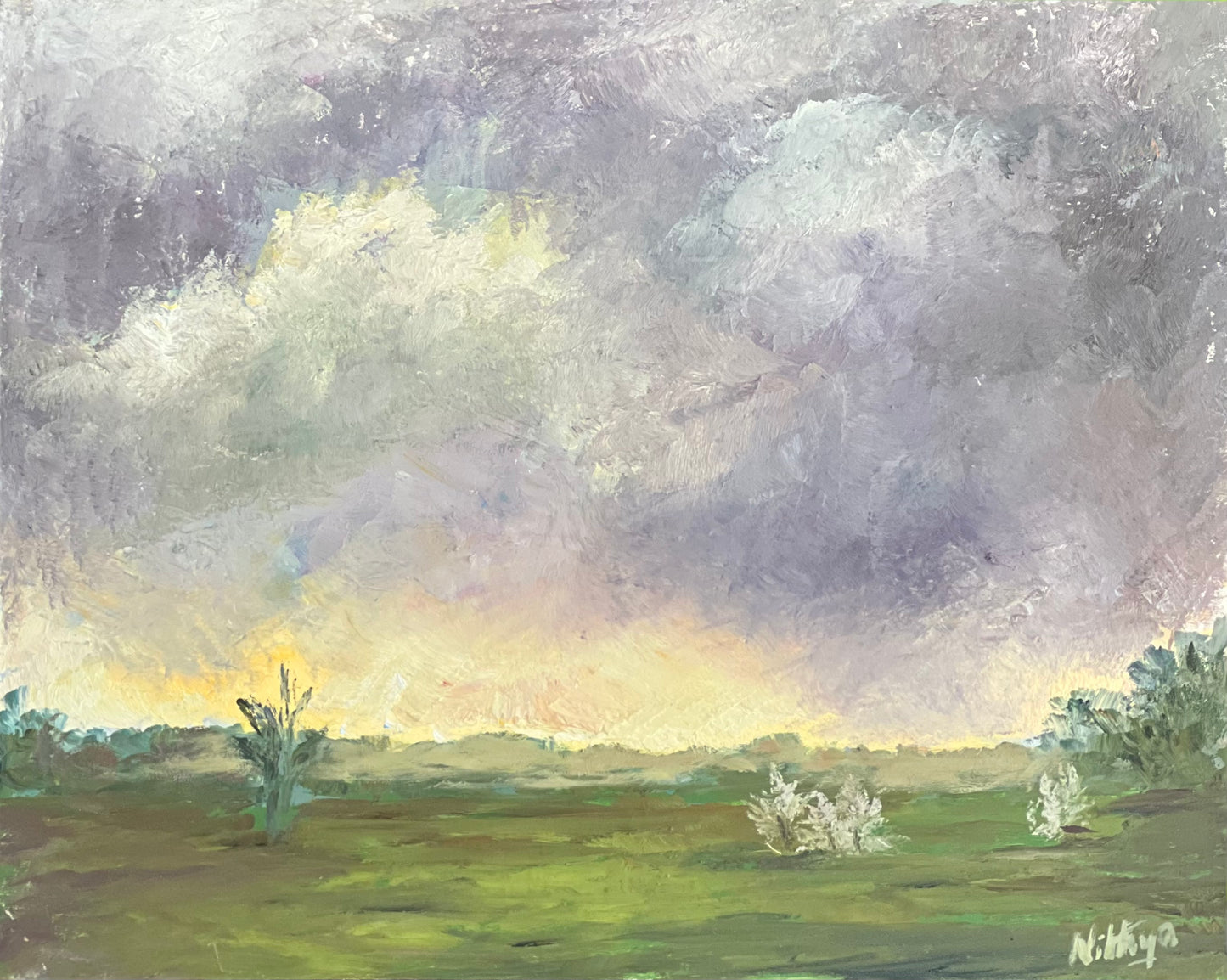 Oil Painting Skyscape - Sunrise Series 7