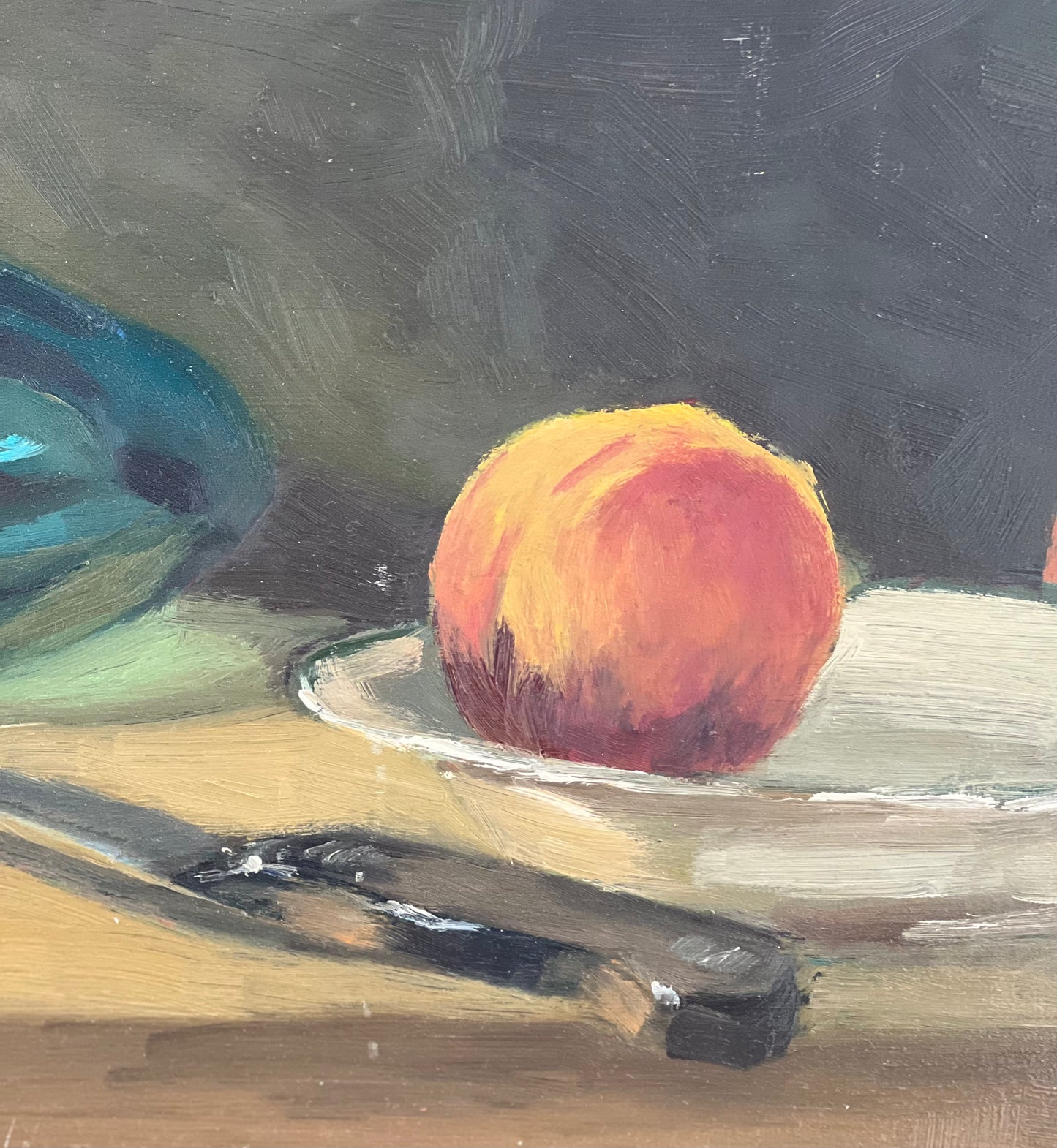 Still Life oil painting - Classical Still Life with Peaches