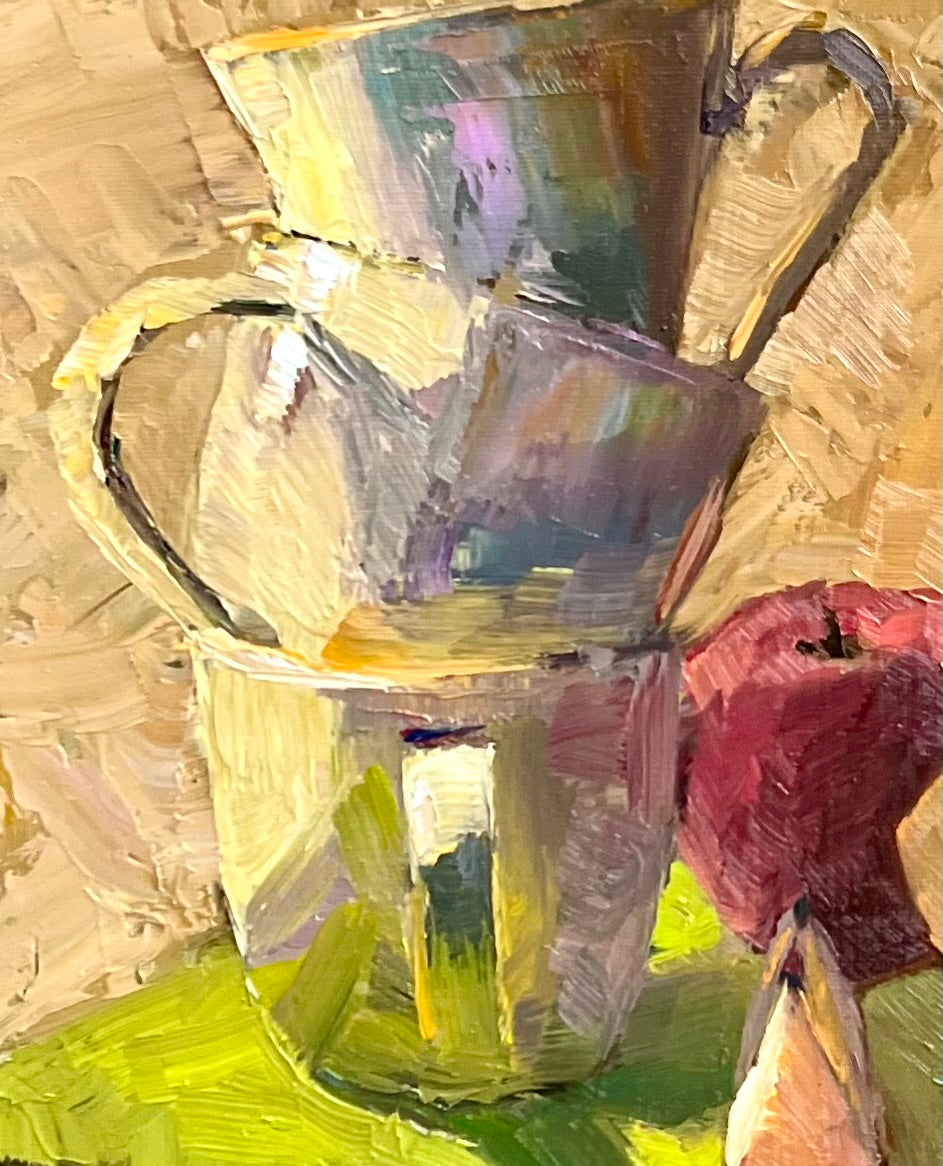 An Apple a Day Series 31 - Small Original Oil Painting