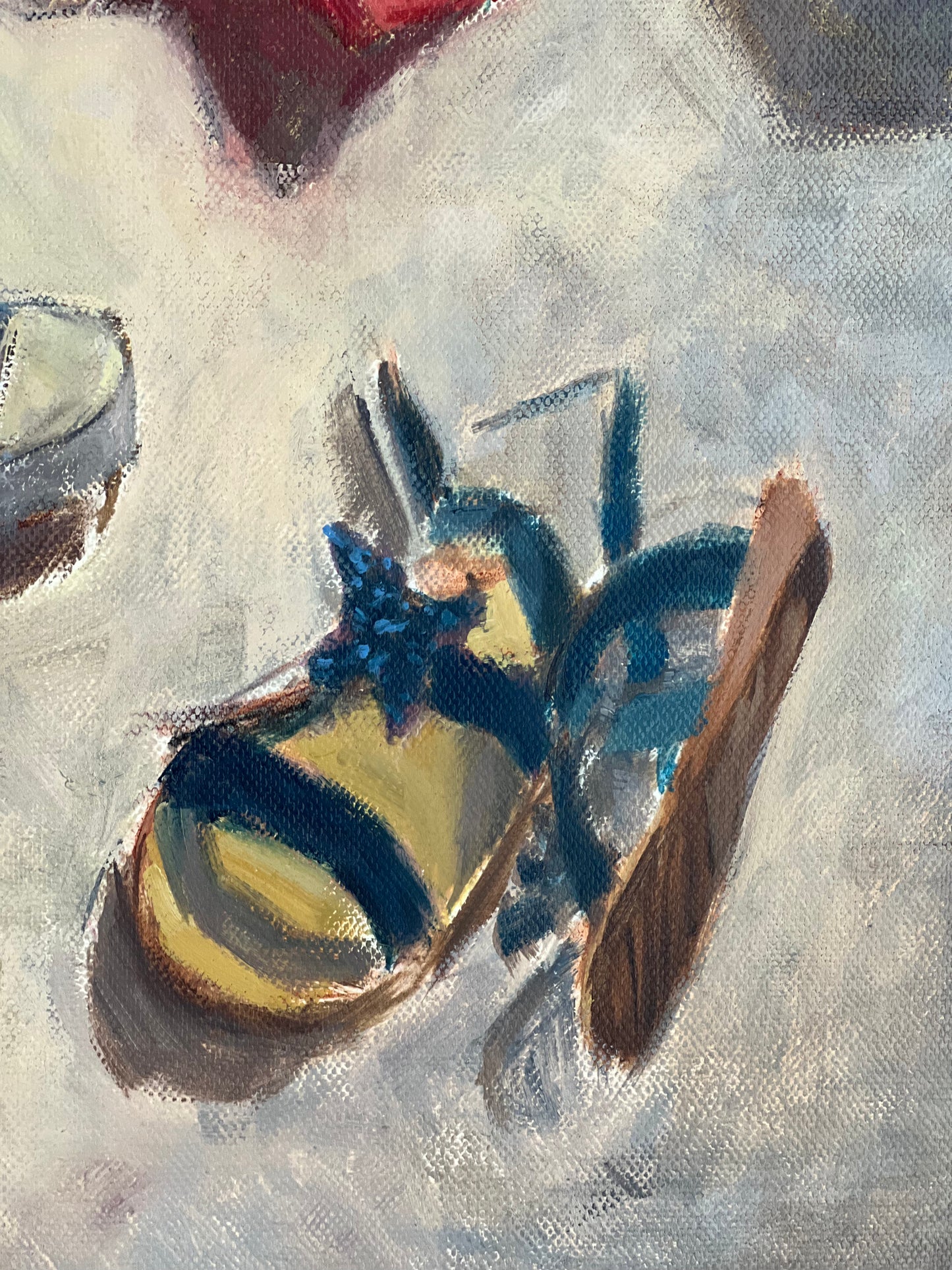 Colours of my home - Large Oil Painting