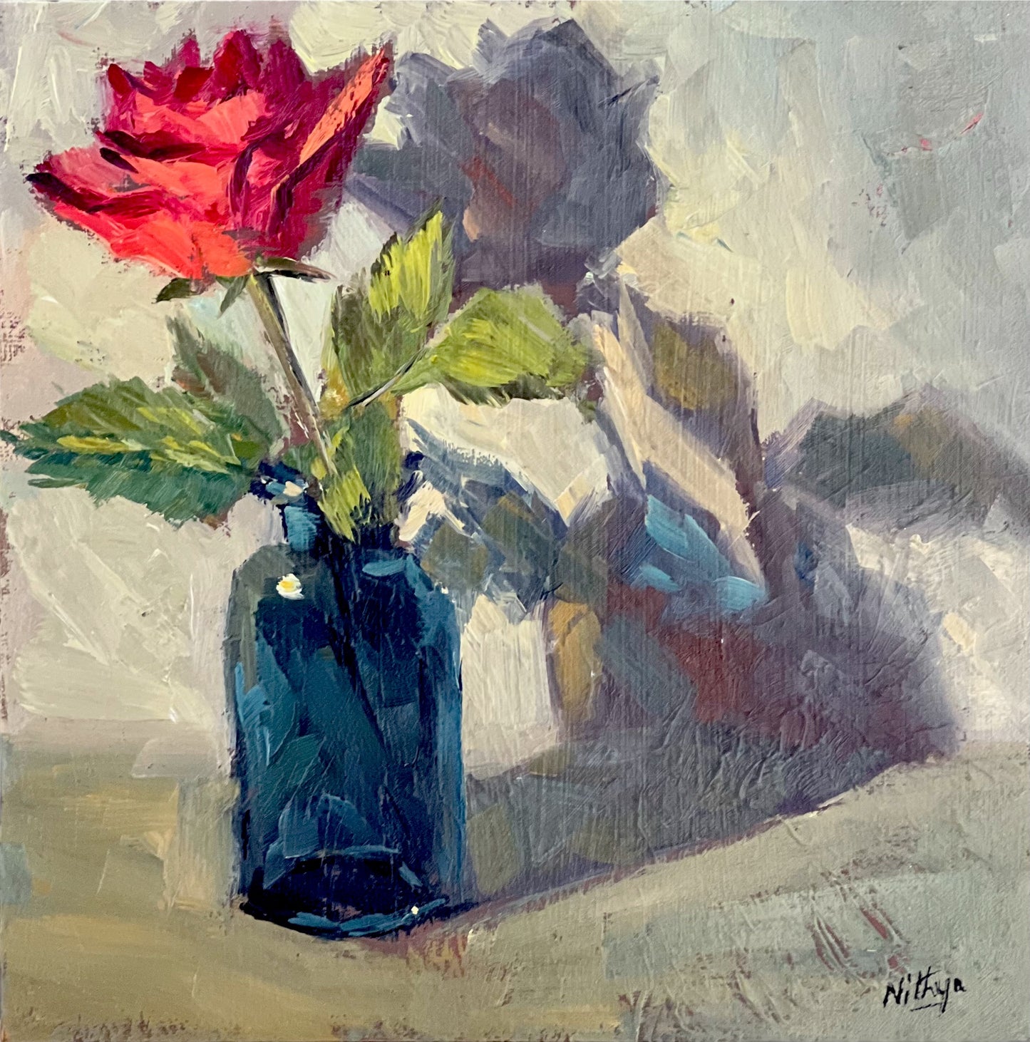 Stilllife Painting - Red Rose