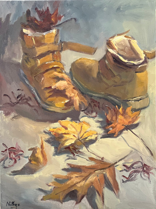 Fall fashion 3 - Large Oil Painting