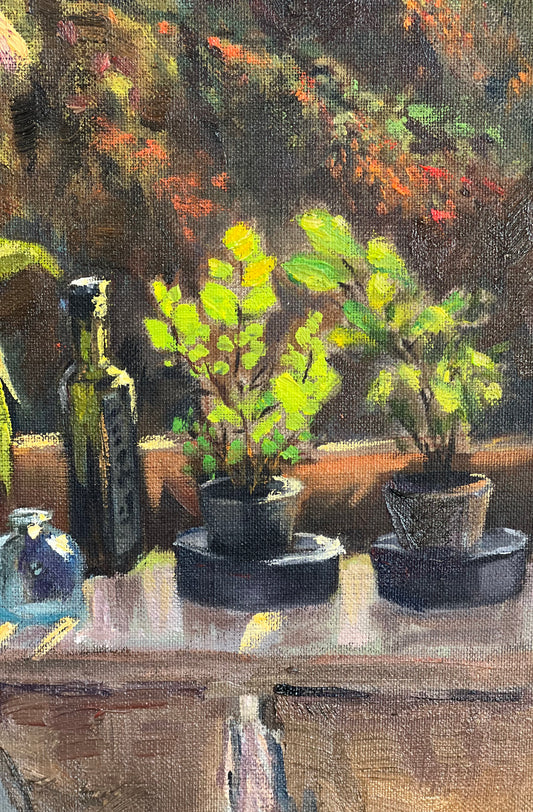 Still Life Oil Painting - My kitchen garden
