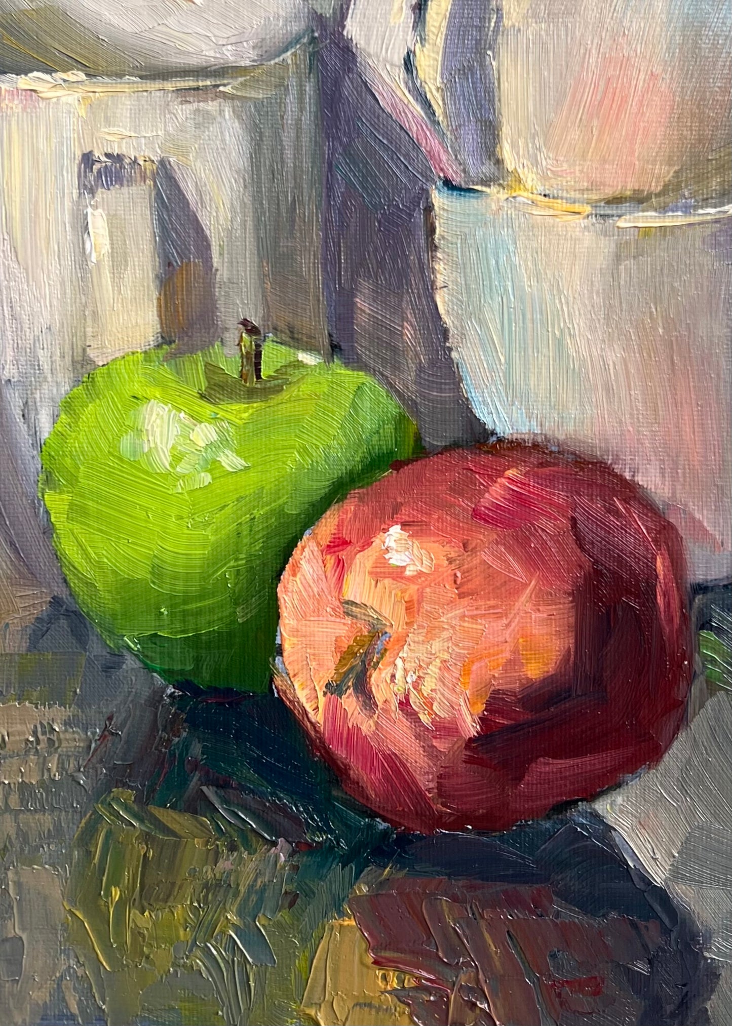 An Apple a Day Series - 23 - Small Original Oil Painting