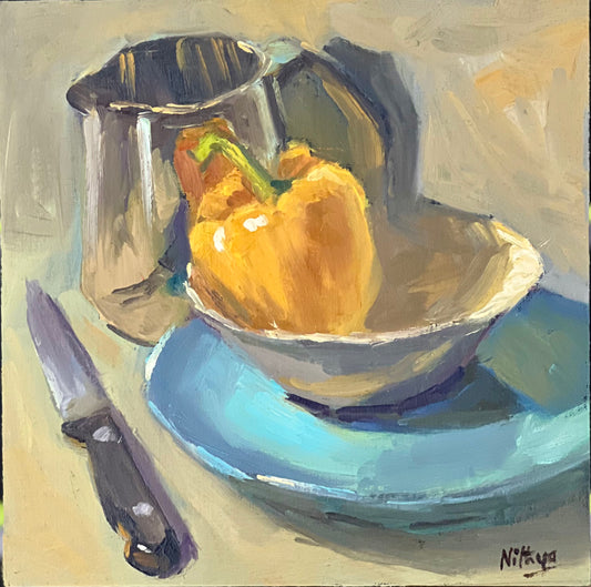 Glowing pepper in a bowl!