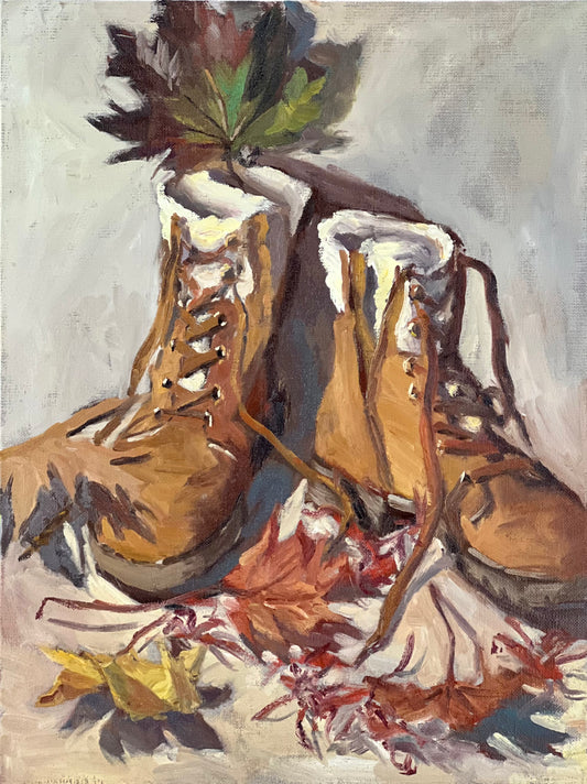 Fall fashion 2 - Large Oil Painting