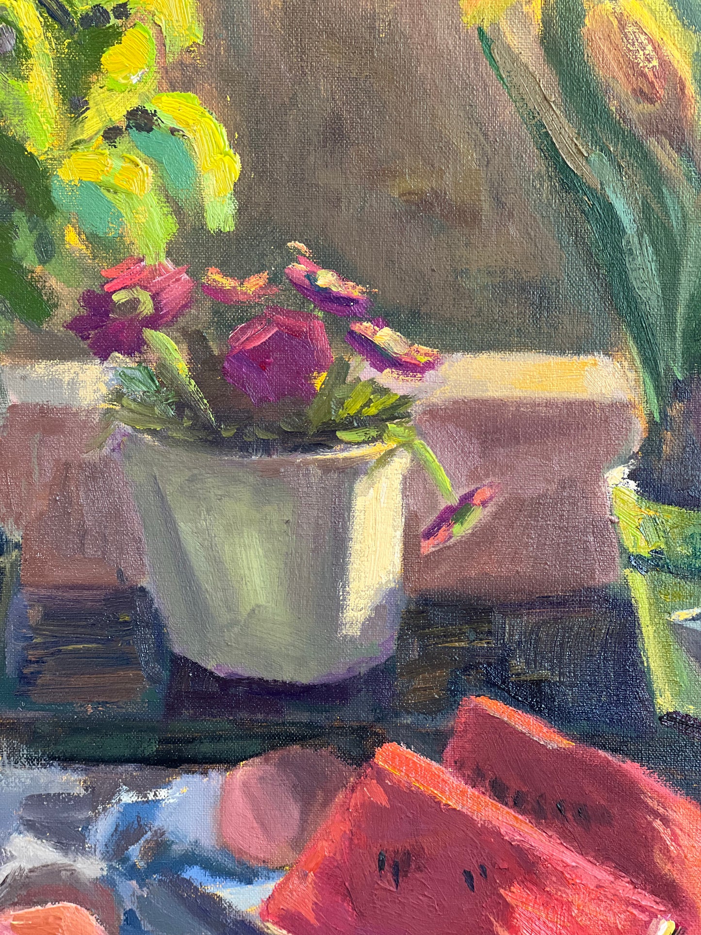 Still Life Oil Painting - Morning scenes in my Kitchen