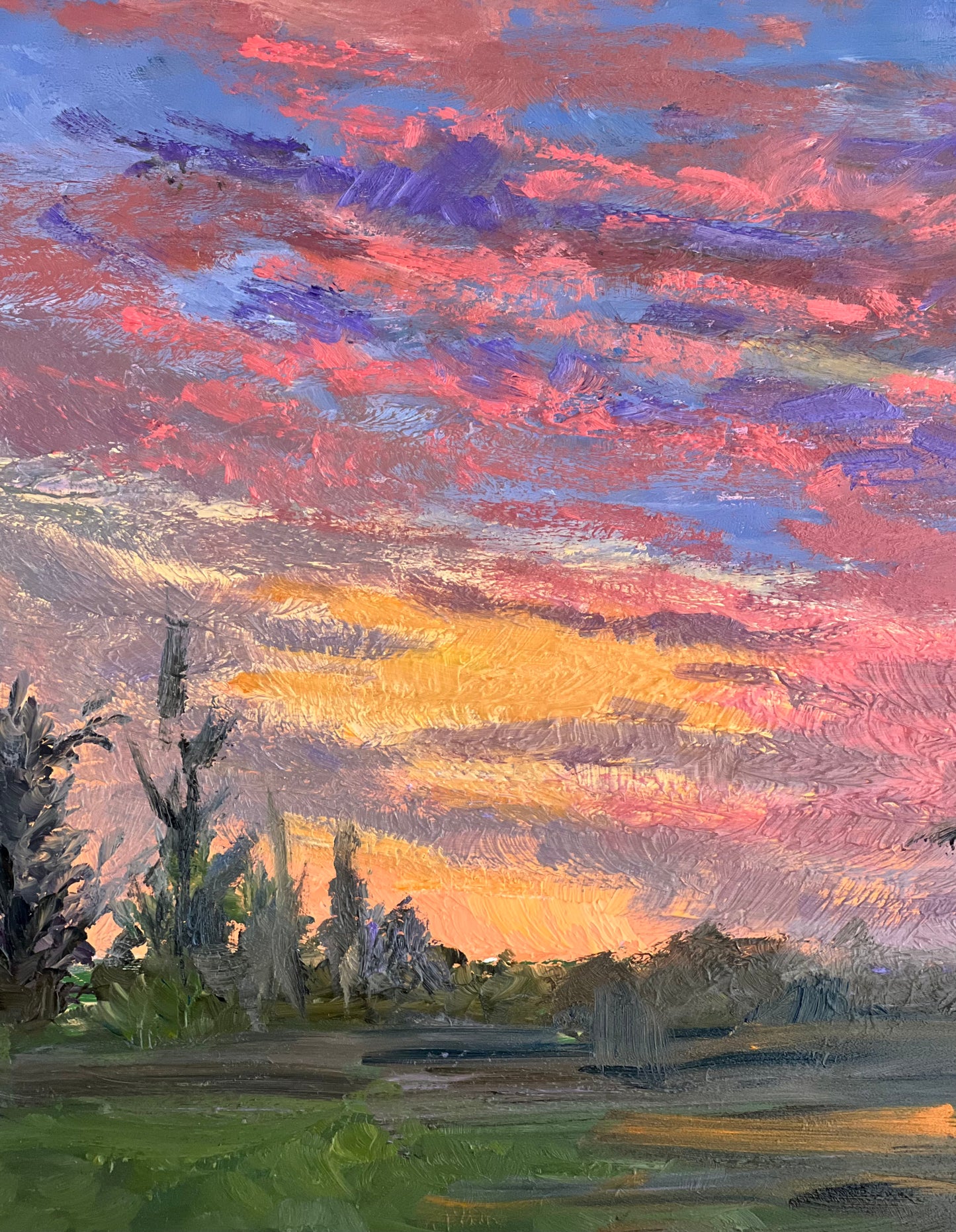 Oil Painting Skyscape - Sunrise Series 2