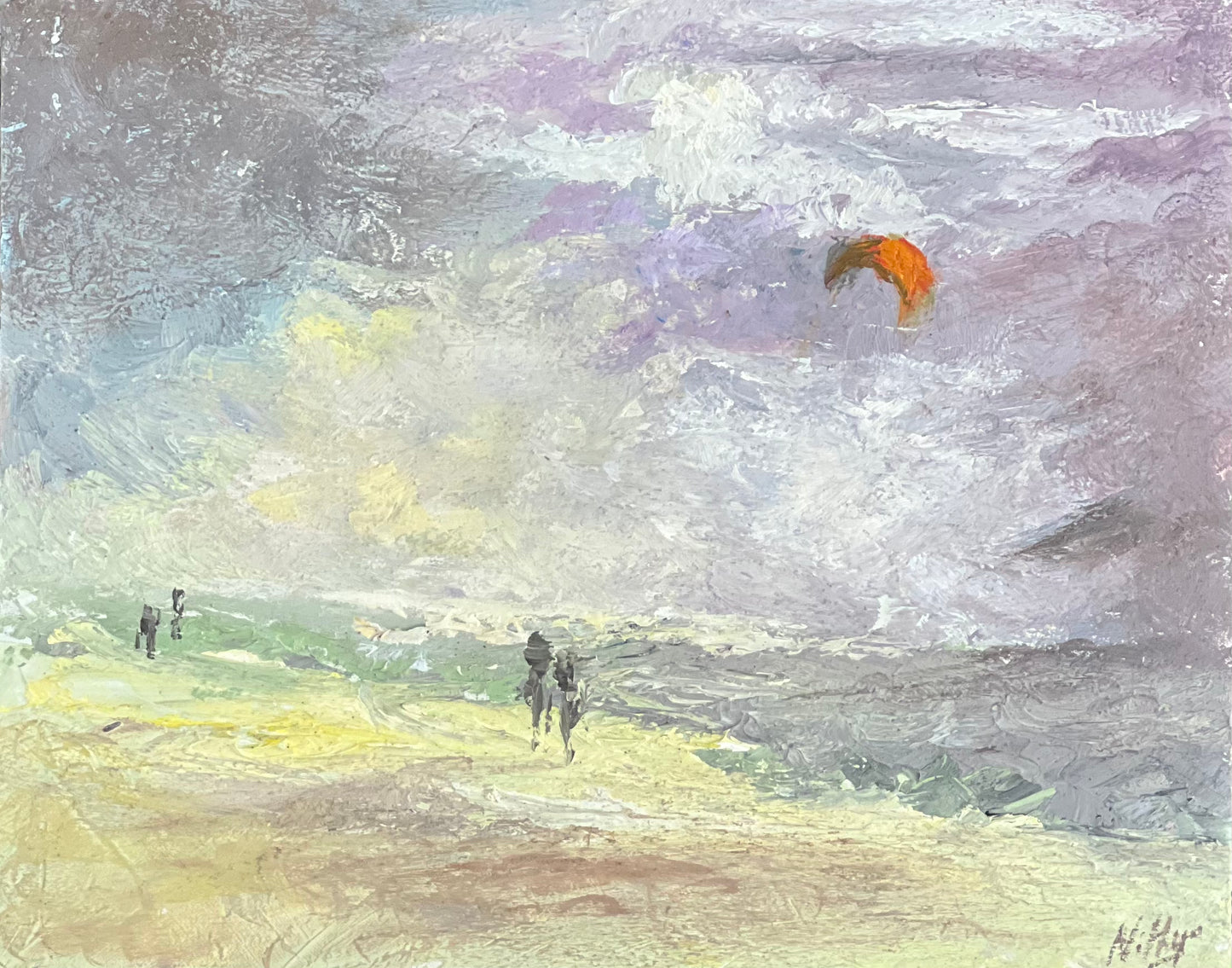 Oil Painting Seascape - Beach Skies Series 2