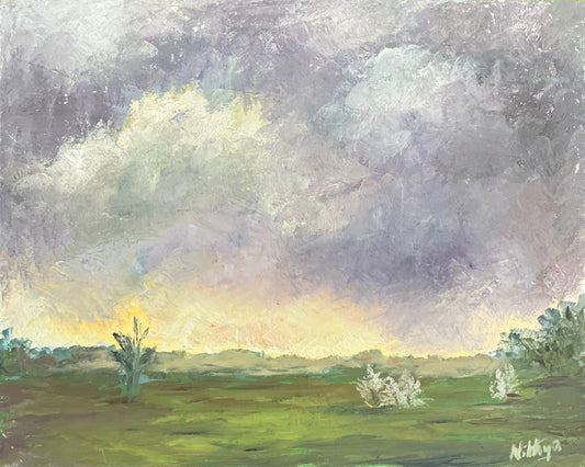 Oil Painting Skyscape - Sunrise Series 7