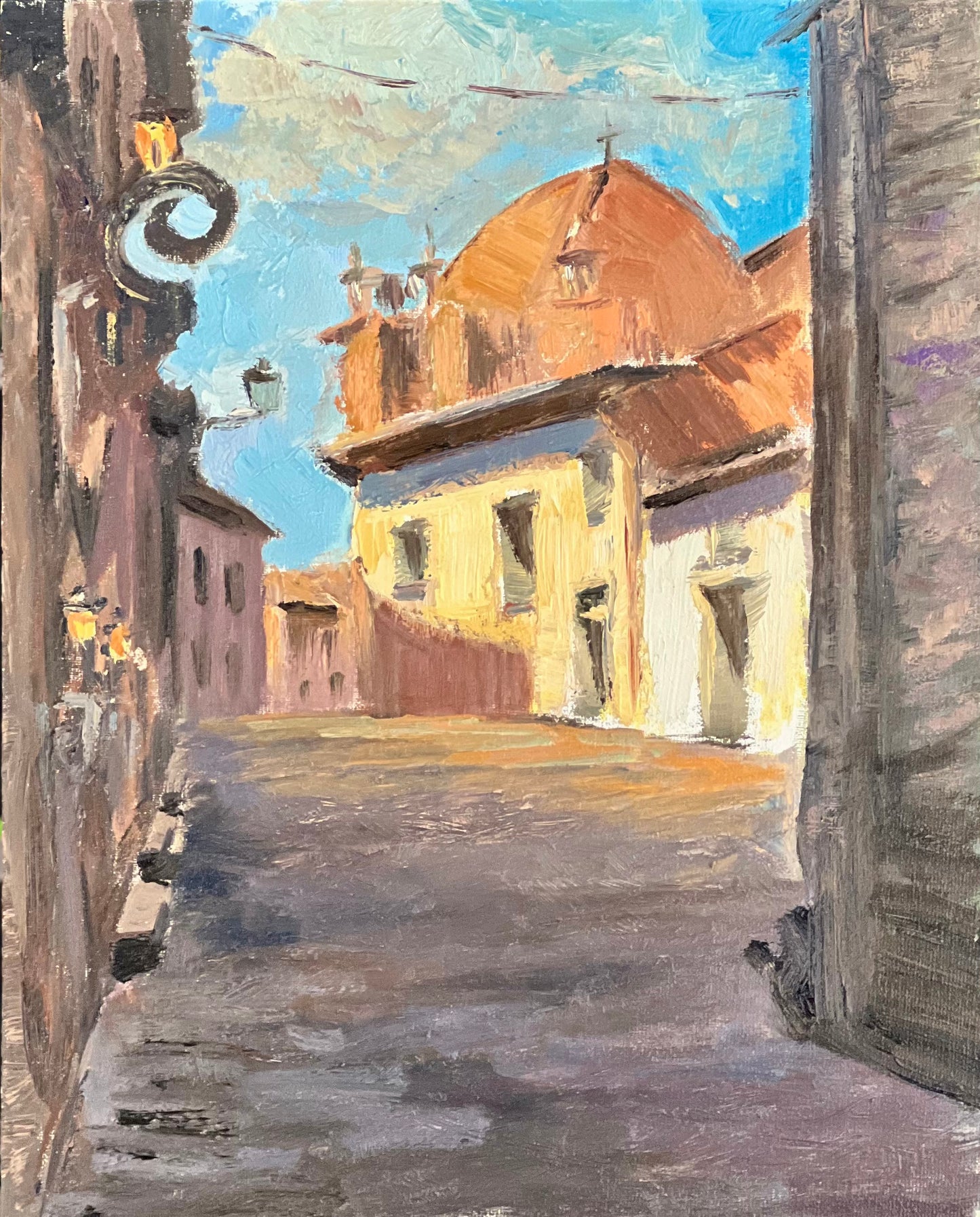 Oil Painting of Italy - Somewhere in Tuscany