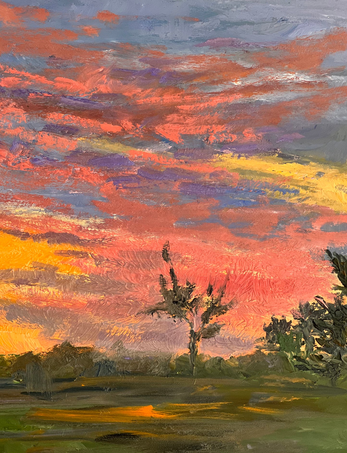Oil Painting Skyscape - Sunrise Series 2
