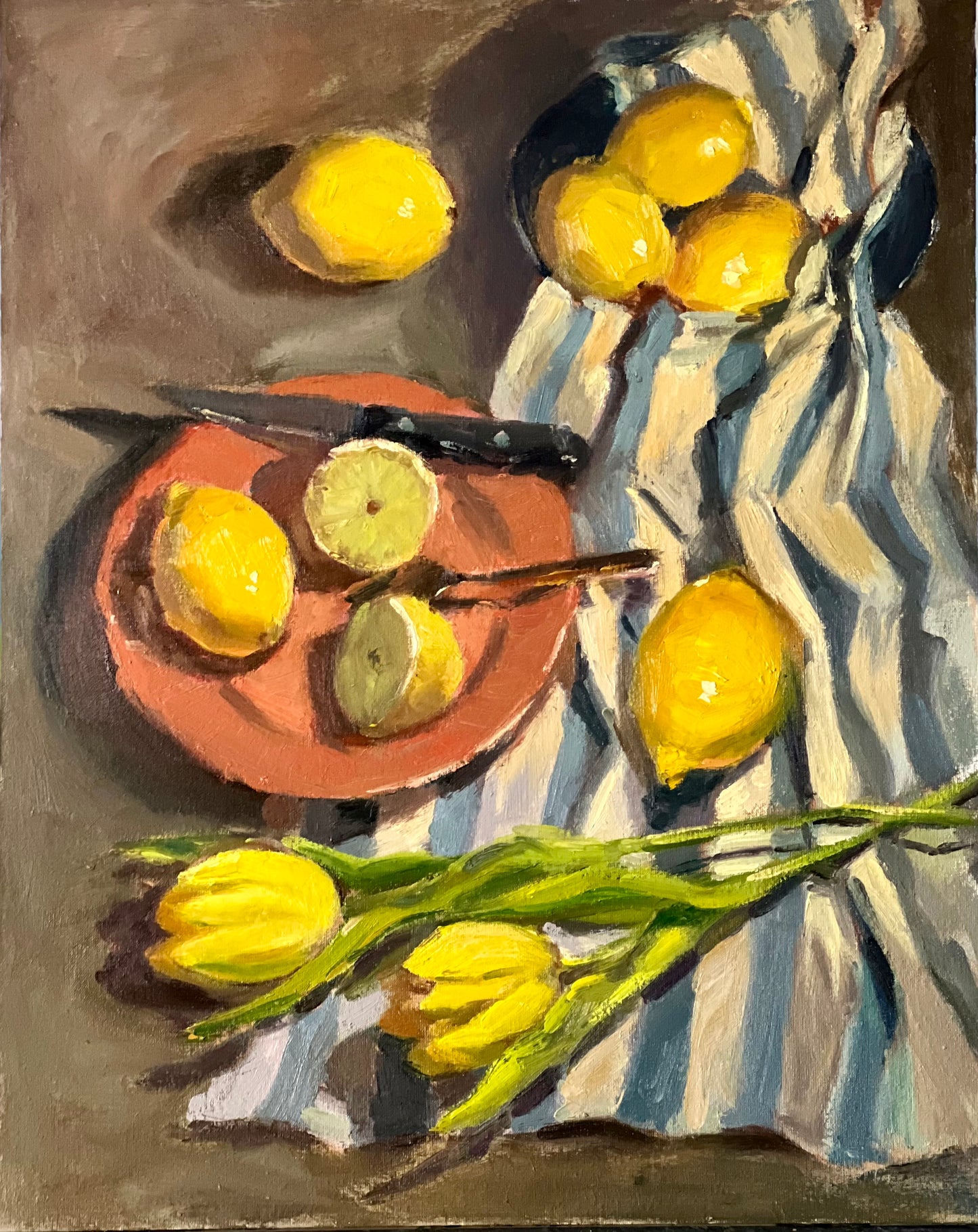Larger than life lemons! - Original Still Life Oil Painting