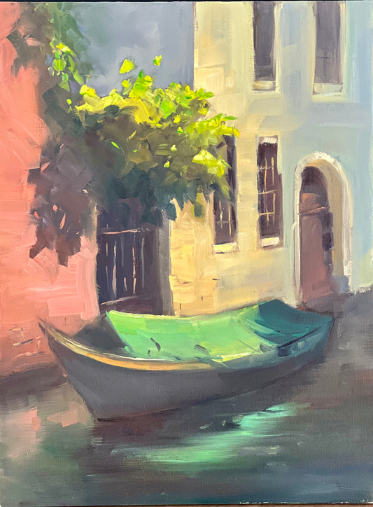 Oil Painting of Italy - Early Morning in Venice!