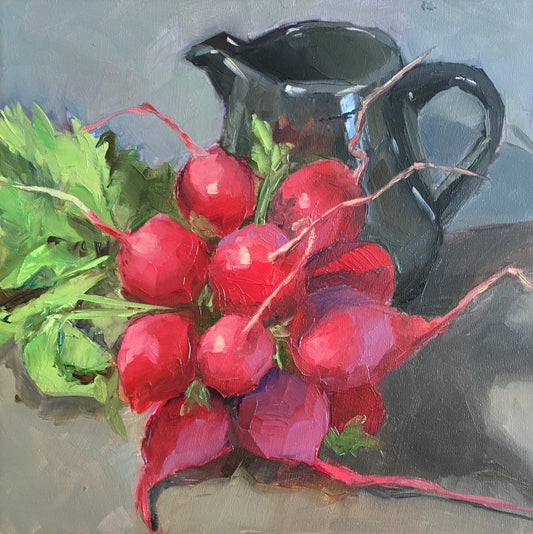 Small Painting - Bunch of Radishes