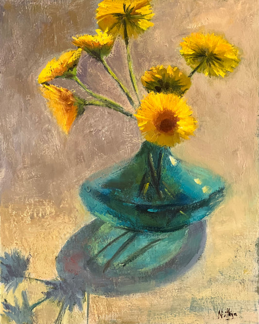 Dandelions under the sun