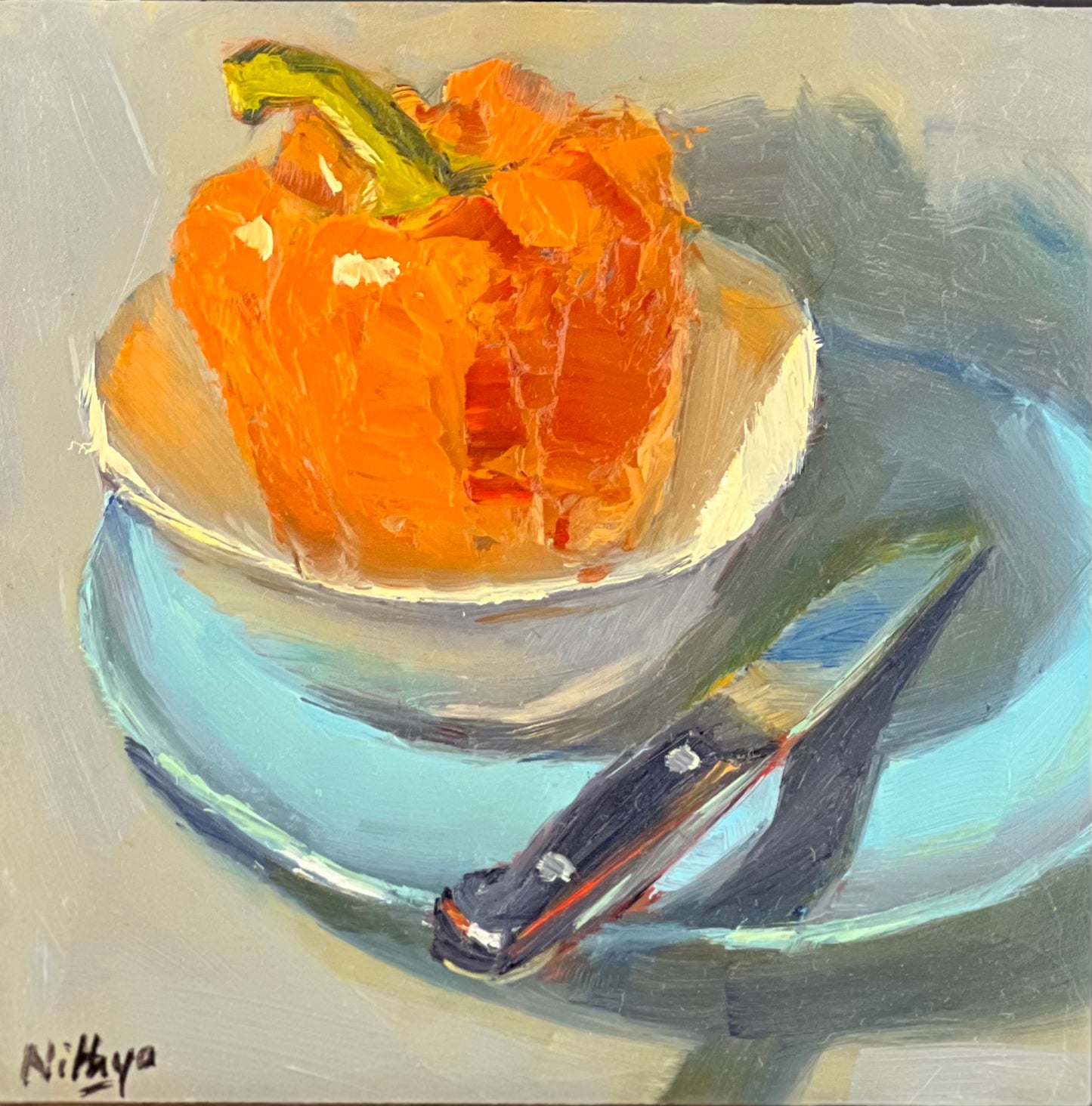 Small Painting - Pepper in a Bowl