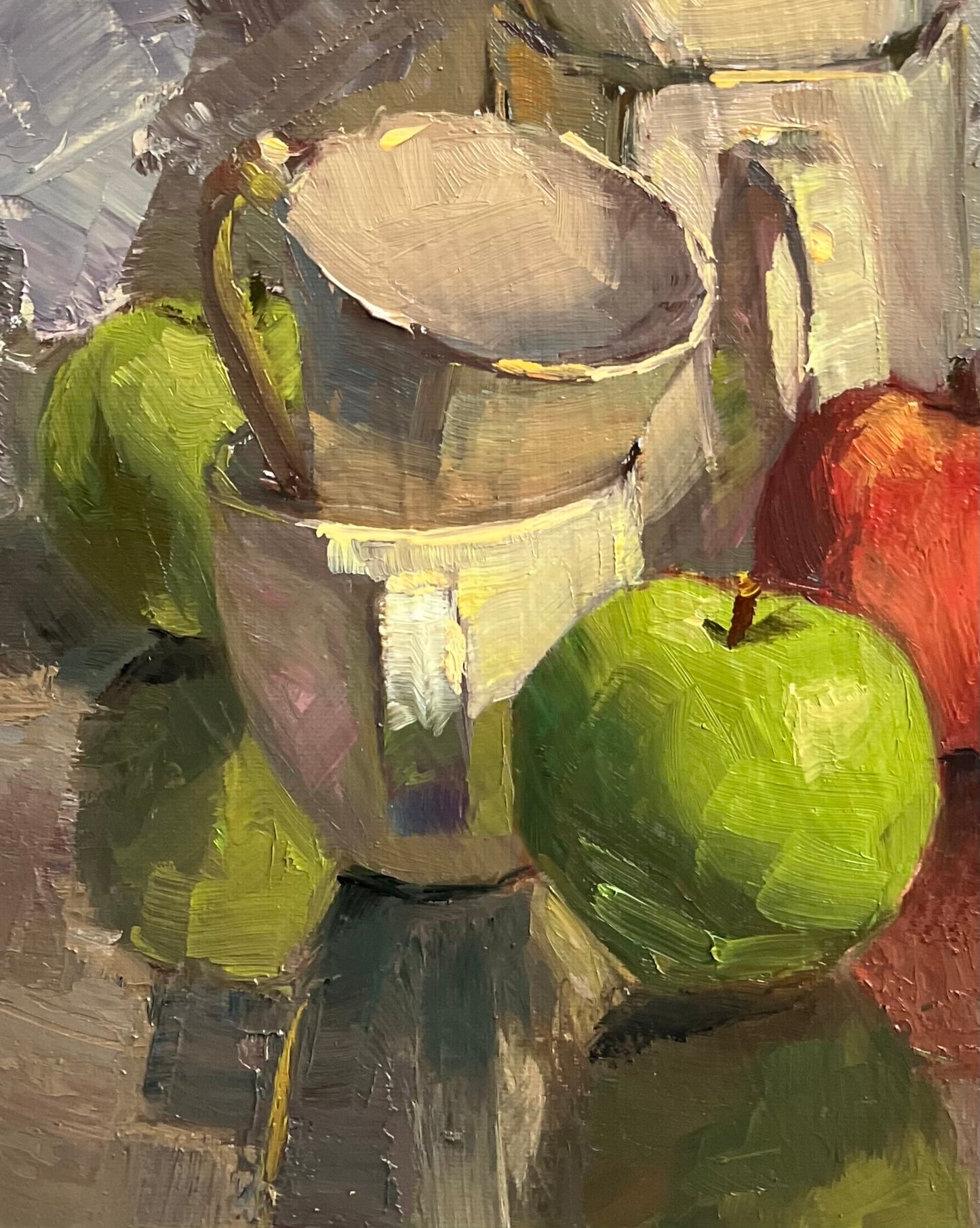 An Apple a Day Series 30 - Small Original Oil Painting
