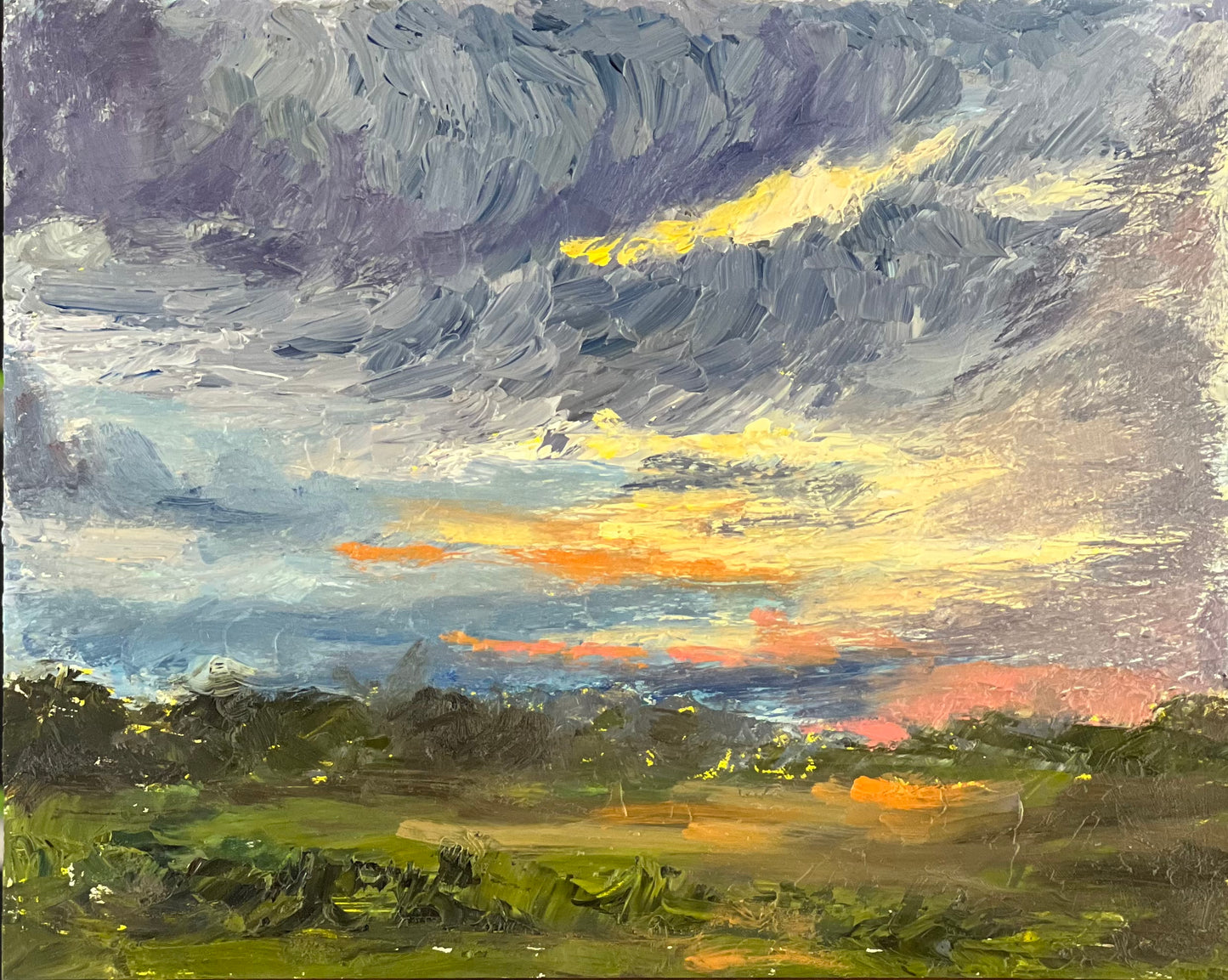 Oil Painting Skyscape - Sunrise Series 4