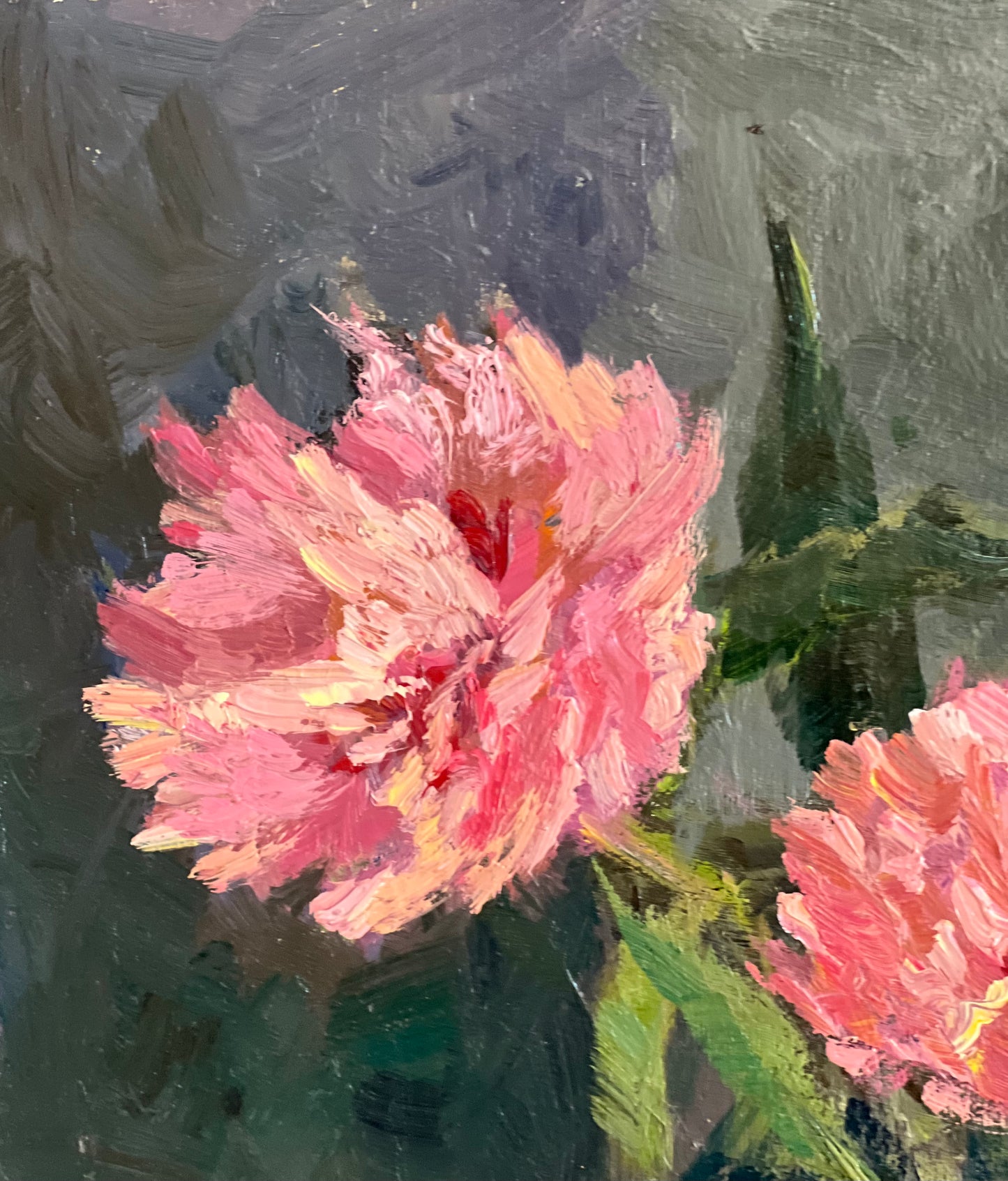 Pink Peonies - Original Oil Painting