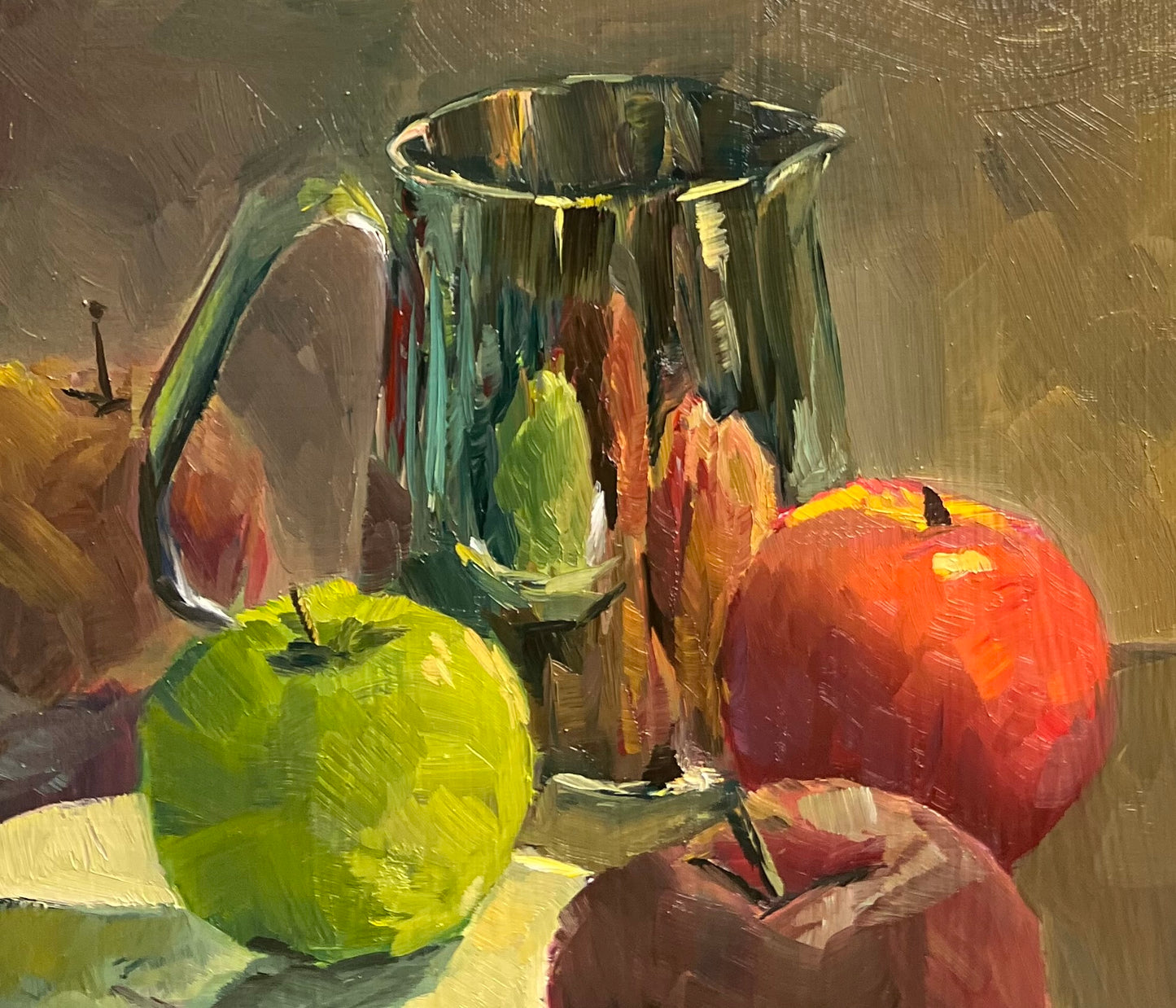Apple Reflections - Small Original Oil Painting